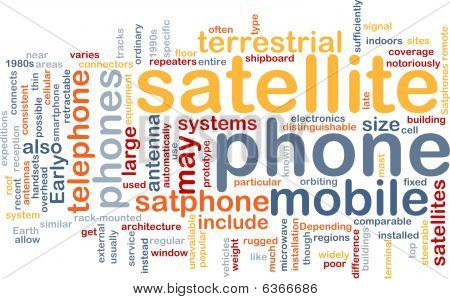 Satelitní telefon slovo mrak