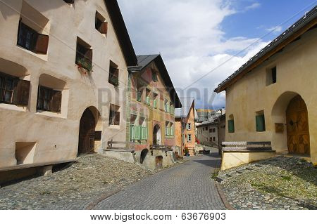 Guarda, Typical Village In Engadine