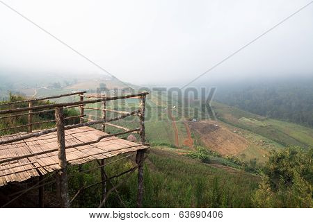 mountain with Cloudy Sky; Phutubberk, Thailand