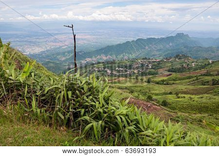 mountain with Cloudy Sky; Phutubberk, Thailand