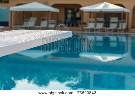 Outdoor Swimming Pool's White Board Detail