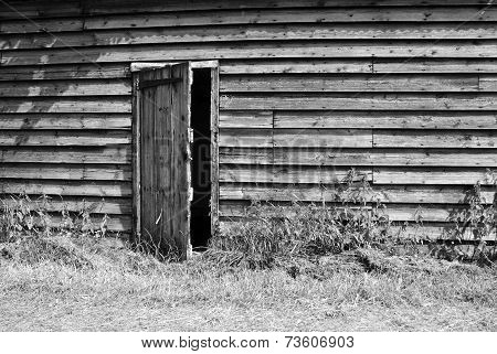 Rustic Wooden Farm Building