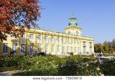 Royal Palace In Warsaw's Wilanow, Poland