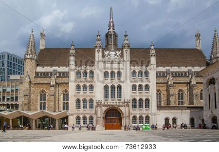 LONDON, UK - JUNE 30, 2014: Guildhall Yard buildings, originated 1440