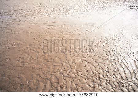 Textured Sunlit Beach Backgound
