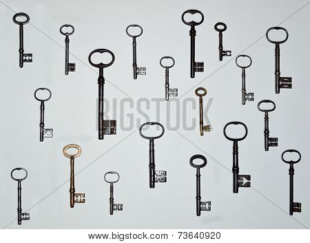Nineteen Antique Keys