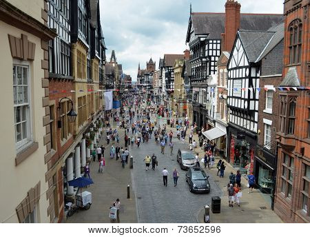 Shoppers Chester town center.