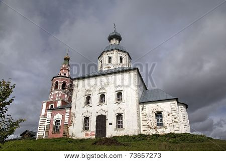 Church of Elijah Prophet at Ivanova grief in bend of Kamenka River. Suzdal, Golden Ring of Russia.
