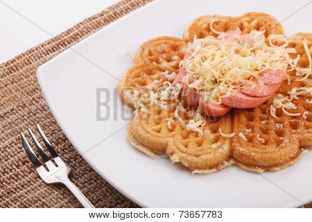 Waffle With Sauce