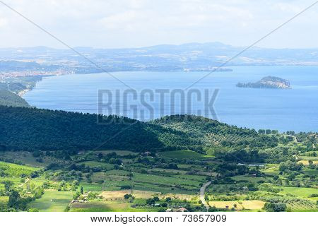Bolsena Lake From Montefiascone