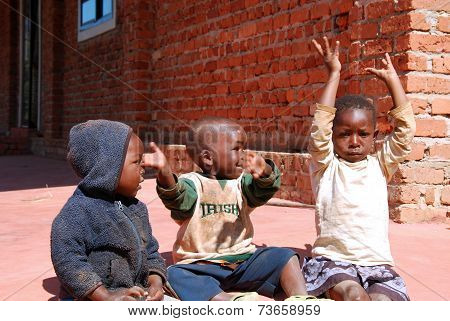 The Children Of The Franciscan Mission Of The Village Of Pomerini - Tanzania - Africa