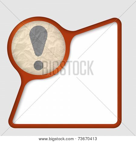 Abstract Frame With Texture Of Crumpled Paper