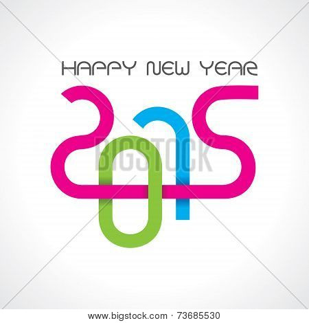 creative happy new year 2015 design