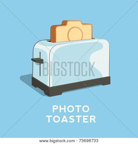 Photo Toaster Abstract Vector Illustration