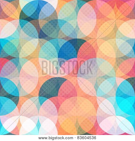 Colored Circle Seamless Pattern