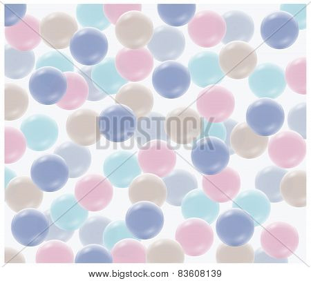 The Colored Balls Background. Vector.