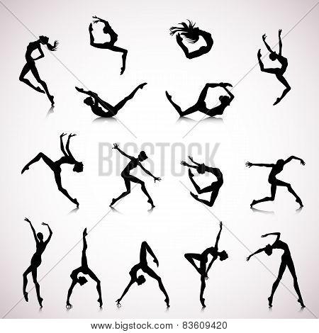 Set Of Female Dance