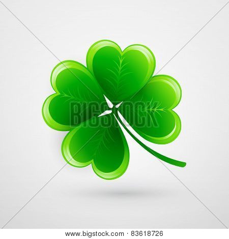 Clover leaf. Saint Patricks Day. Vector illustration