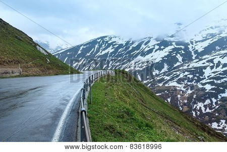 Summer Mountain Landscape (oberalp Pass, Switzerland)