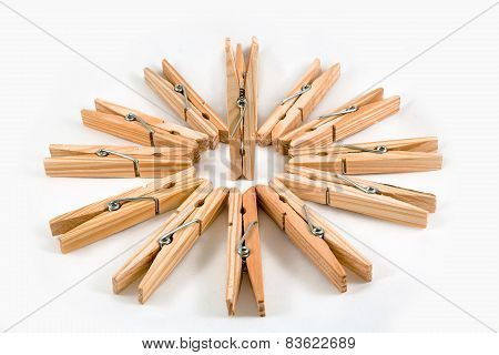 Clothespins Wooden