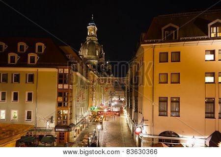 Munzgasse - Pedestrian Street In Dresden