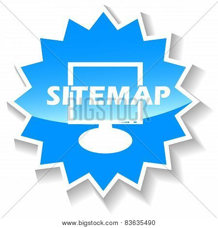 Sitemap blue icon