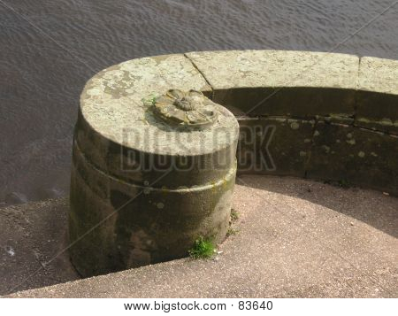 Wand mit einem Strudel