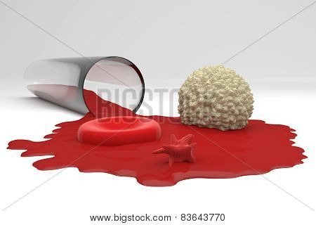Full blood count test illustration