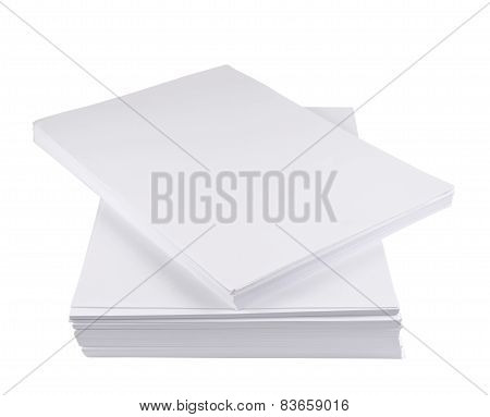 Stack of a4 size white paper sheet