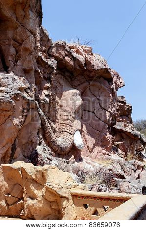 Elephant Statue On The Bridge Of Time, Sun City Resort