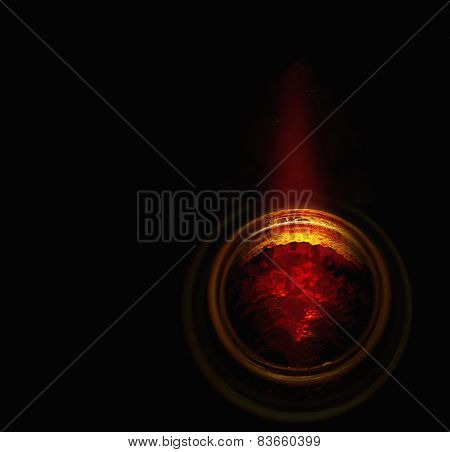 Rim Of The Jar With Crystallized Honey