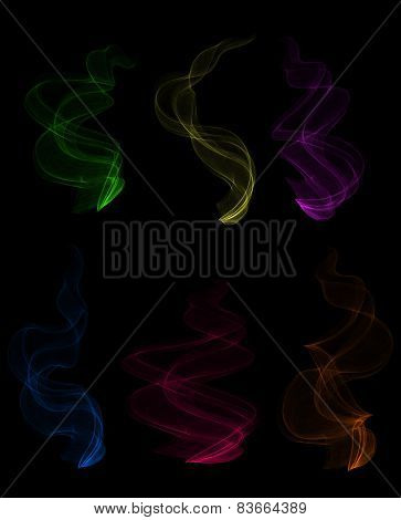 Colorful Smoke Clouds