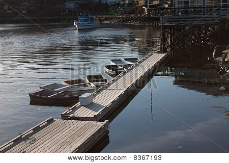 Perkins Cove båtar och docka