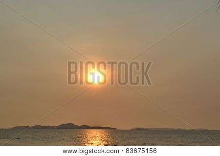 Sunset On The Beach Ocean Coast
