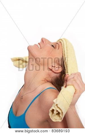 Young Sporty Woman In The Warm-up Workout