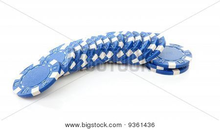 Blue Casino Poker Chips