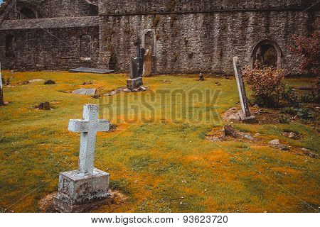 Medieval cemetery.