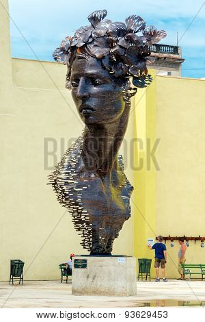 HAVANA,CUBA - JUNE 15:2015 : Art installation at the Havana Biennale