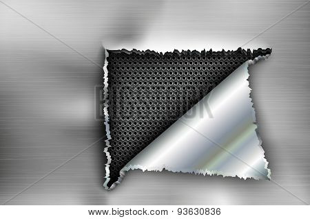 background torn metal