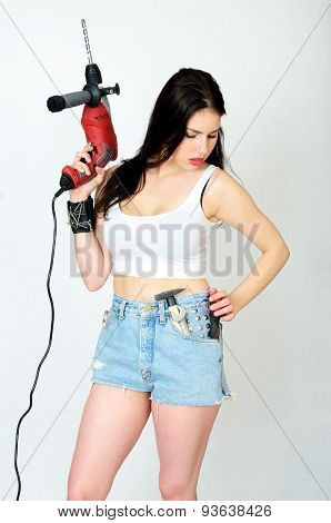 Girl With Driller