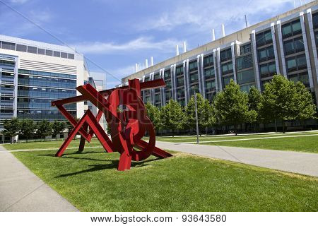 Red Sculpture,  Boston