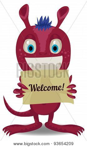 Cute cartoon monster