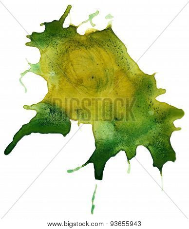 Beautiful traced vector watercolor splatter.