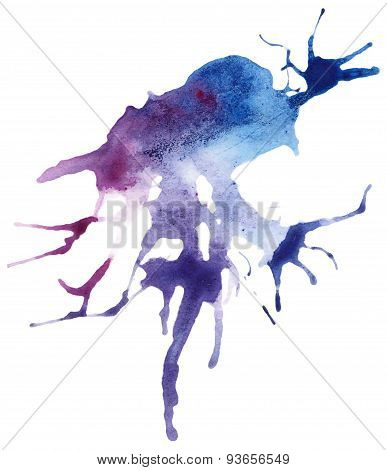 Beautiful traced vector watercolor splatter.