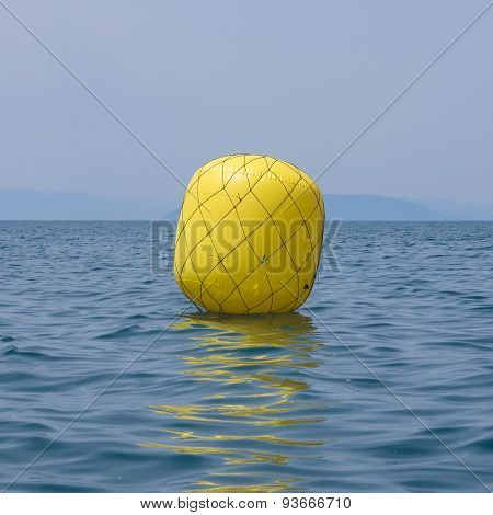 Yellow Buoy For Regatta