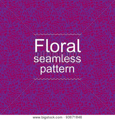 Red-violet floral seamless pattern