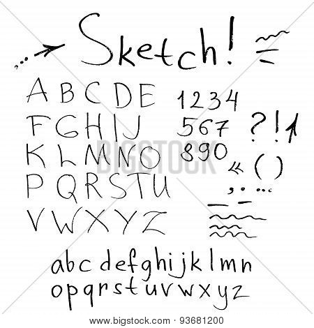 ink stroke font