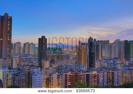 Downtown Of Hong Kong, High Density, Poor Area.