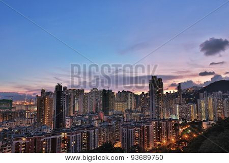 Downtown Of Hong Kong, High Density, Poor Area.