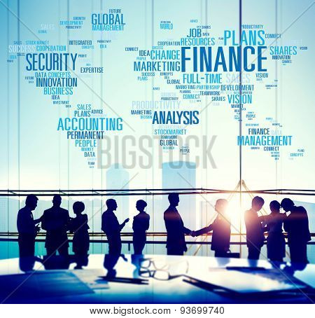 Finanance Security Global Analysis Management Accounting Concept